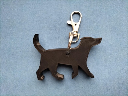 Jack Russell Terrier Schlüsselbund Schlüssel Aufhänger Kette russel jackrusselterrier Silhouette Hund Tier 3d print model - Mito3D