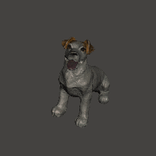 Jack Russell terrier mascota figura Arte animales perro 3d print model - Mito3D