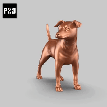 jack russell terrier pose 01 art dog animal toy pet figurines 3d print model - Mito3D