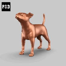 jack russell terrier pose 02 art dog animal toy pet figurines 3d print model - Mito3D