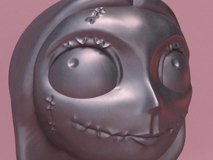 jack sally hairclip halloween horror scary spooky creature dark fashion 3d print model - Mito3D