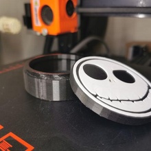 jack skellington box screw-on lid gadget 3d print model - Mito3D