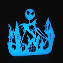 jack skellington fluorescente a arte tim burton o dia das bruxas pesadelo antes do natal 3d print model - Mito3D