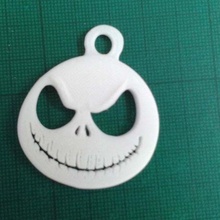 jack skellington key fob jewelry costumechallenge keychains 3d print model - Mito3D