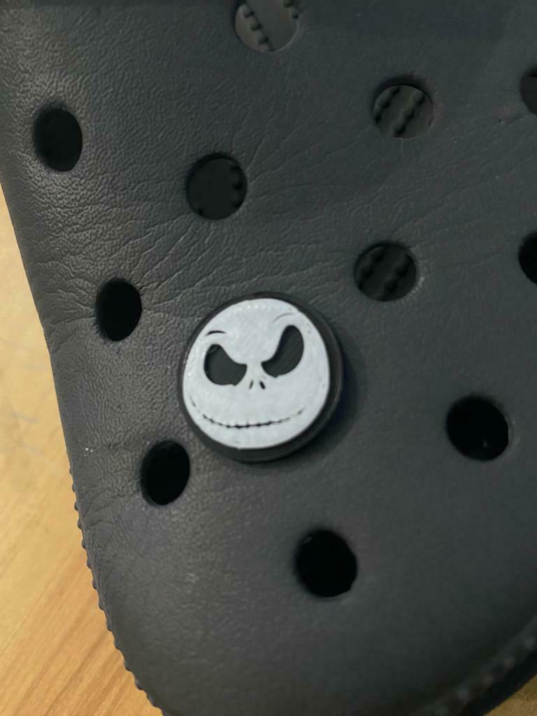 jack skellington pin crocs 3D print model - Mito3D