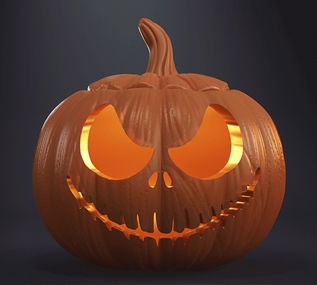 jack skellington calabaza juego juguete víspera santos decoración animación película 3d print model - Mito3D