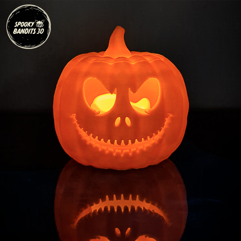 jack skellington kürbis zuhause haus halloween unheimlich teelicht licht grusel spielzeug laterne dekoration albtraum weihnachten 3D print model - Mito3D