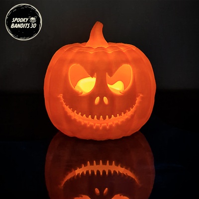 jack skellington kürbis zuhause haus halloween unheimlich teelicht licht grusel spielzeug laterne dekoration albtraum weihnachten 3d print model - Mito3D