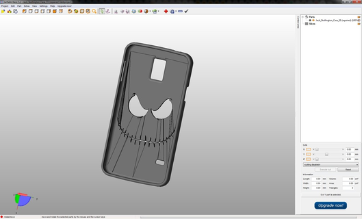 macaco Skellington samsung s5 caso bainha 3d print model - Mito3D