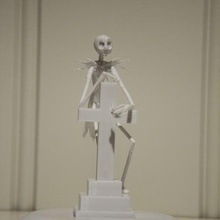 jack skellington de desecho pesadilla antes navidad varios el cementerio stl xmas 3d print model - Mito3D