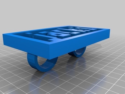 jacki personalizado palavra argolas joalheria 3d print model - Mito3D