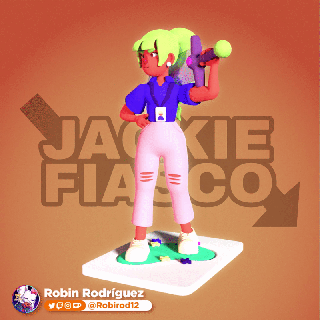 jackie fiasco indo indo jackie jackie fiasco fiasco indie jogos colecionável Robin Rodriguez 3d print model - Mito3D
