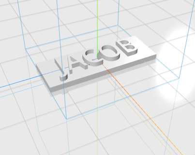 jacob letters jacob male male jacob 3d gift letters  3d print model - Mito3D
