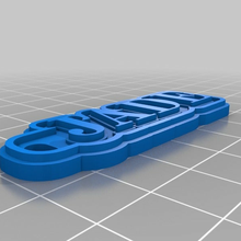 jade etiqueta personalizado chaveiros 3d print model - Mito3D