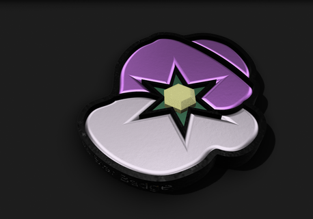 étoile jade badge Orange kumquat Pokémon Gym médaille cendre Pikachu anime jeu vidéo épingle jouet 3d print model - Mito3D