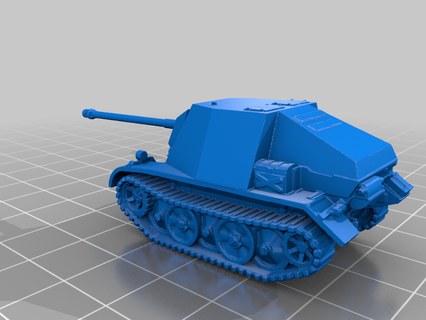 jagdpanzer delizioso jabo panzer sgm 3d stampa 3d print model - Mito3D