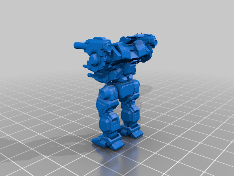 Jagermech jm6 fb battletech Tição mechwarrior 3d impressão 3D print model - Mito3D