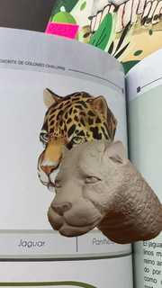 Jaguar Kommission Kunst Modellieren Tiere Phanter Kopf 3d print model - Mito3D