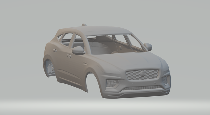 jaguar pace tragamonedas fundido presión caliente ruedas rc rcmodel espacio coche vehiculo calientes miniatura 3d print model - Mito3D