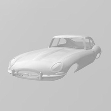 jaguar e type 1 24 25 ölçek Sanat klasik araba spor modelleme parçalar rc 3d print model - Mito3D