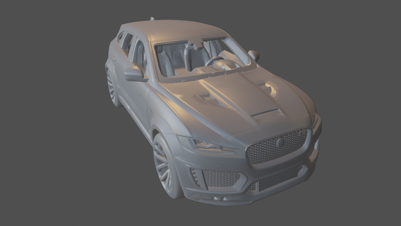 jaguar f ritmo Lumma clr SUV 2016 2017 2018 2019 2020 veículo carro brinquedo 3d impressão modelo realista 3d print model - Mito3D
