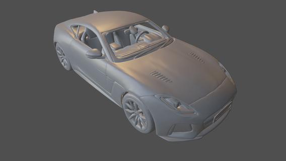 jaguar f paso svr cupé 2022 2021 2019 2020 vehículo Deportes coche vehiculo juguete 3d impresión modelo realista 3d print model - Mito3D