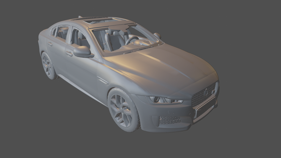 jaguar xe x e sedan r car vehicle 2022 2023 2021 3d print model new realistic 3d print model - Mito3D