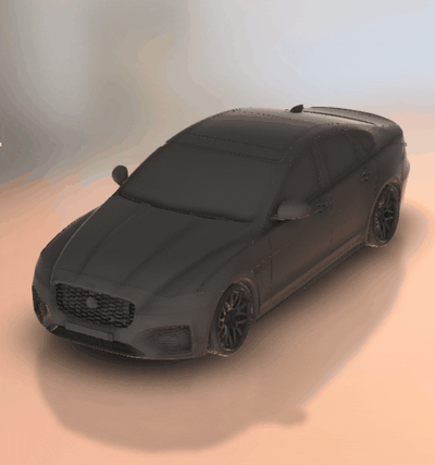 jaguar xf r dynamic ev 2021 turbo gt yarış araç suv ralli spor dalları araba çift turbolu otomobil 3d print model - Mito3D