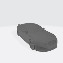 jaguar xfr-s 2014 art 2017 xfrs cars carmodel vehicle printable automotive car model detailed stl obj 3d print model - Mito3D