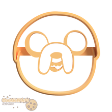 jake adventure time cookie cutter & stamp 3d print model - Mito3D