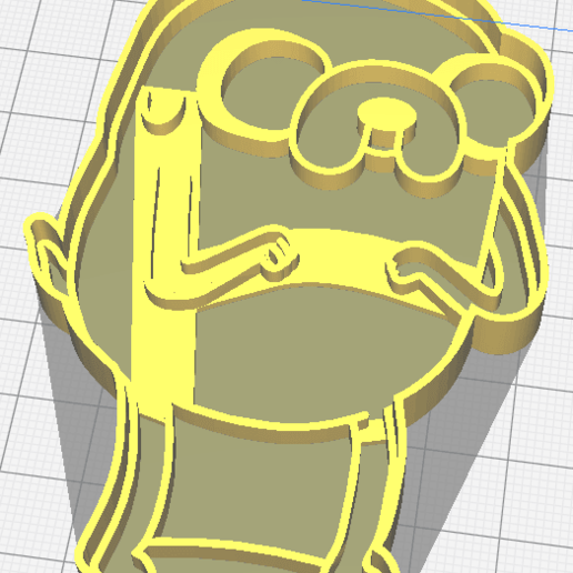 jake cookie-cutter tool cookie cutter 3D print model - Mito3D