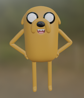 jake dog Game adventure time toy ornament simple 3d print model - Mito3D