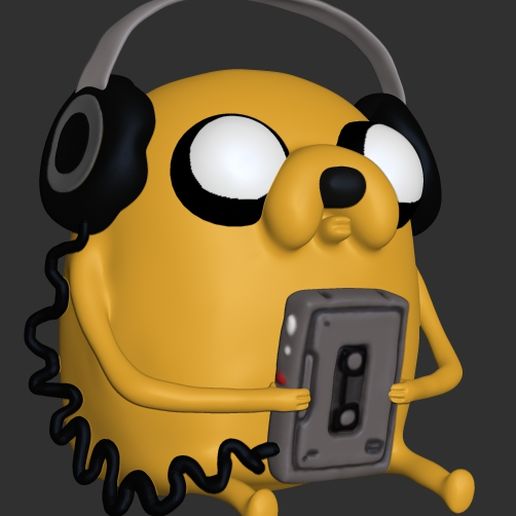 jake escuchando música triste jakeelperro jakesad jakeescuchandomusica escuchar musica Aventura horadeaventura dibujos animados 3D print model - Mito3D