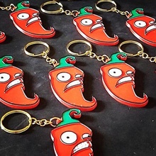 jalape keychain game plants zombies jewelry key rings zombie chili 3d print model - Mito3D