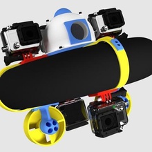 jalc barco gopro adaptador de até 5 câmeras gadget robótica 3d print model - Mito3D