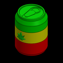 jamaïquain Bière broyeur batteuse déchiqueteuse pilon marijuana cannabis 4 20 3d print model - Mito3D
