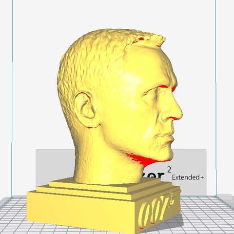 james bond -daniel craig - scultura testa pronti per la stampa vari Testa 3d 007 3D print model - Mito3D