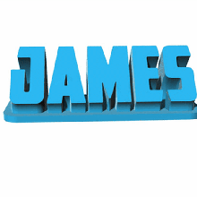 james desk plate 3d print model - Mito3D