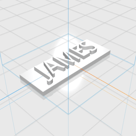 james letters name male 3d gift 3D print model - Mito3D