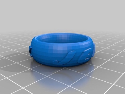 James Größe 22 angepasst Text Ring Armband Krone Ding Mode 3d print model - Mito3D