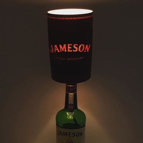 jameson whiskey barrel style lamp shade up-cycled bottle lamps home whisky diy recycle upcycle 3D print model - Mito3D