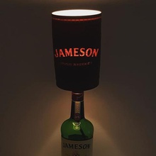 jameson whiskey baril de style abat-jour jusqu'à vélo bouteille lampes la maison le whisky bricolage recycler upcycle 3d print model - Mito3D