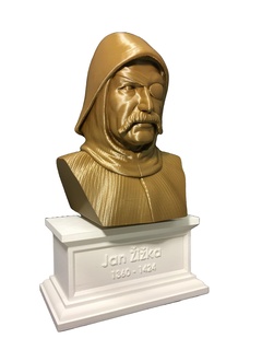 jan zizka czech medieval general bust Art bronze zizca 3d print model - Mito3D