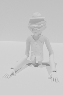 concierge Jeu longue jambes effrayant 3d impression jouet statue fantaisie fictif créature Jeux jouets 3d print model - Mito3D