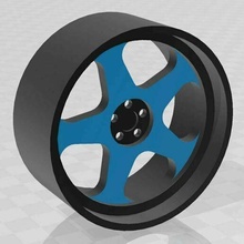 japan racing jr6 wheel rim rines wheels brake mechanic mechanical tune tuning openz miniz car jdm 3d print model - Mito3D
