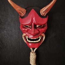 japanese-style hannya mask oni demon sanurai 3d print model - Mito3D
