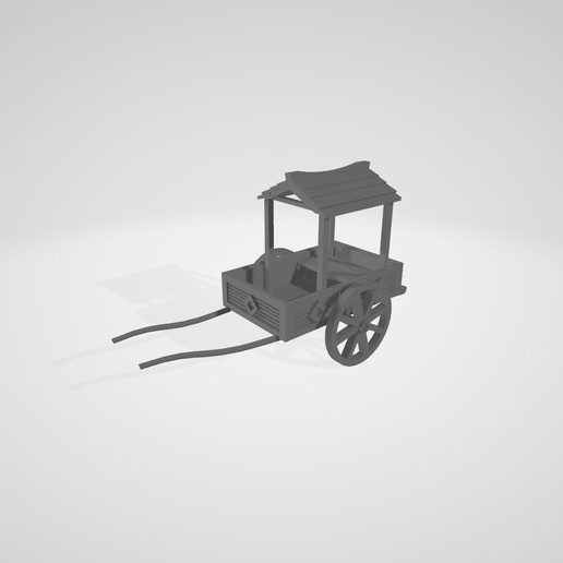 japanese cart game 28mm scenary 3D print model - Mito3D