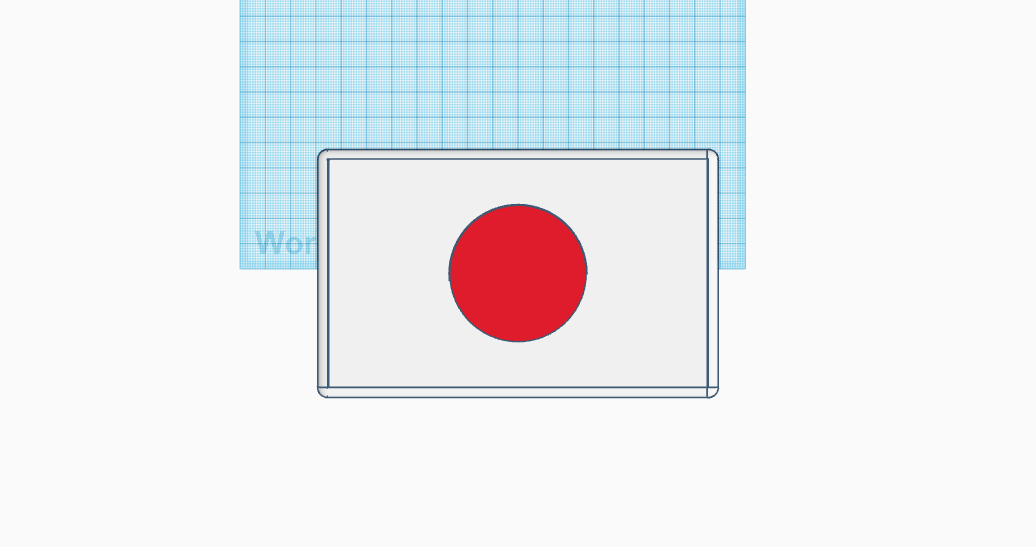 japanese flag japan 3D print model - Mito3D