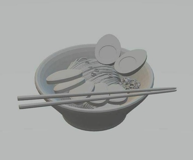 japanisch Lebensmittel Paket verschiedene Lebensmittel japanisch Lebensmittel Onigiri Knödel Ramen Sieg Sushi 3d print model - Mito3D