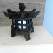japanese lantern home dragon japan candles eletronic 3d print model - Mito3D